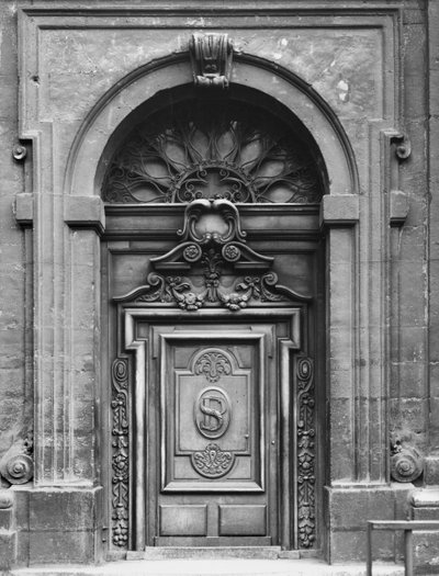View of the facade of the Church of Saint-Paul-Saint-Louis, Paris, the East portal by Etienne and Derand, F. Martellange